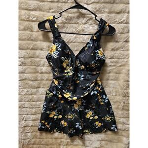 BEAUTIFUL Floral Swimsuit for women one piece dress Size M